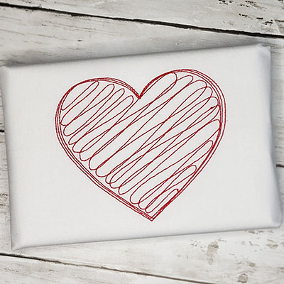 heart machine embroidery design